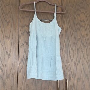 Light Blue Waffle Dress